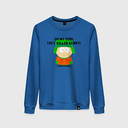 Свитшот хлопковый женский South Park, цвет: синий