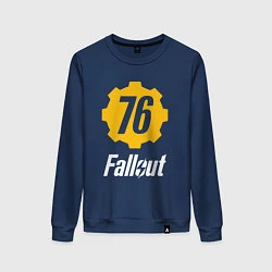 Свитшот хлопковый женский FALLOUT76, цвет: тёмно-синий