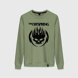 Свитшот хлопковый женский THE OFFSPRING, цвет: авокадо