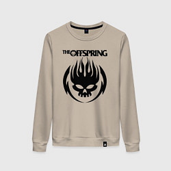 Свитшот хлопковый женский THE OFFSPRING, цвет: миндальный