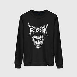 Свитшот хлопковый женский BERSERK, цвет: черный