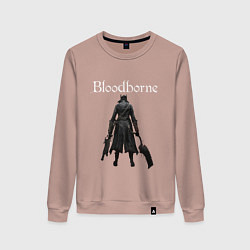 Свитшот хлопковый женский Bloodborne, цвет: пыльно-розовый