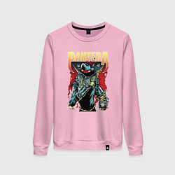 Свитшот хлопковый женский Pantera, цвет: светло-розовый