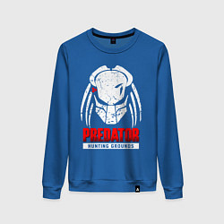 Свитшот хлопковый женский PREDATOR: HUNTING GROUNDS, цвет: синий