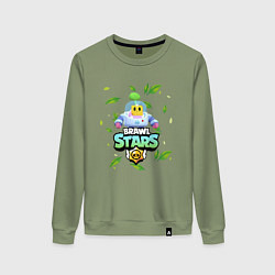 Свитшот хлопковый женский Sprout Brawl Stars, цвет: авокадо