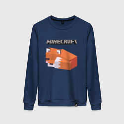 Свитшот хлопковый женский MINERCRAFT, цвет: тёмно-синий