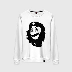 Свитшот хлопковый женский Che Mario, цвет: белый
