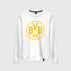 Свитшот хлопковый женский BORUSSIA, цвет: белый