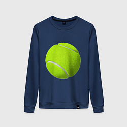 Свитшот хлопковый женский Теннис, цвет: тёмно-синий