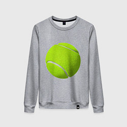 Свитшот хлопковый женский Теннис, цвет: меланж