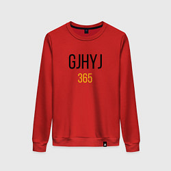 Свитшот хлопковый женский Надпись - GJHYJ 365, цвет: красный