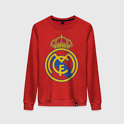 Свитшот хлопковый женский Real Madrid FC, цвет: красный
