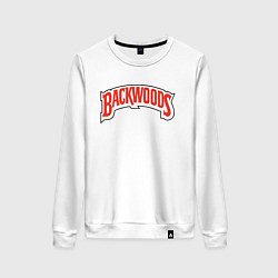 Свитшот хлопковый женский BACKWOODS, цвет: белый