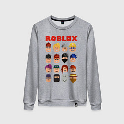 Свитшот хлопковый женский ROBLOX, цвет: меланж