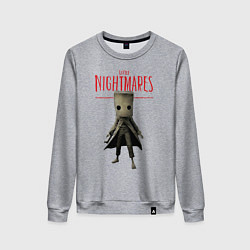 Свитшот хлопковый женский Little Nightmares, цвет: меланж