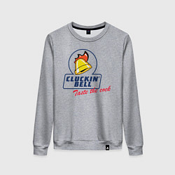 Свитшот хлопковый женский CLUCKIN BELL GTA, цвет: меланж