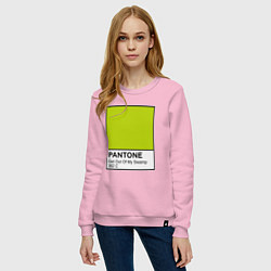 Свитшот хлопковый женский Shrek: Pantone Color, цвет: светло-розовый — фото 2