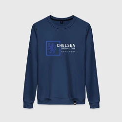 Свитшот хлопковый женский FC Chelsea Stamford Bridge 202122, цвет: тёмно-синий