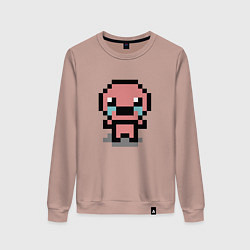 Свитшот хлопковый женский Pixel isaac, цвет: пыльно-розовый