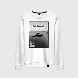 Свитшот хлопковый женский Дон Вито Корлеоне, цвет: белый