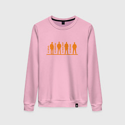 Свитшот хлопковый женский Boys, цвет: светло-розовый