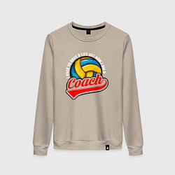 Женский свитшот Волейбол - Тренер