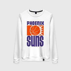 Свитшот хлопковый женский Phoenix Suns, цвет: белый