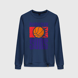Свитшот хлопковый женский Phoenix Suns, цвет: тёмно-синий