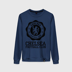 Свитшот хлопковый женский Chelsea FC: Emblem, цвет: тёмно-синий