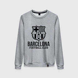 Свитшот хлопковый женский Barcelona FC, цвет: меланж