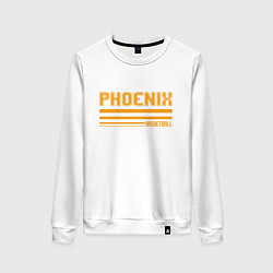 Свитшот хлопковый женский Phoenix Basketball, цвет: белый
