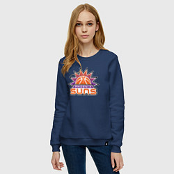 Свитшот хлопковый женский Phoenix Suns, цвет: тёмно-синий — фото 2