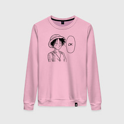 Женский свитшот Манки Д Луффи - Ванпанчмен