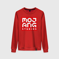 Свитшот хлопковый женский Mojang Studios, цвет: красный