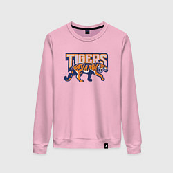 Свитшот хлопковый женский Tigers, цвет: светло-розовый