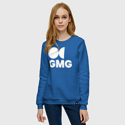 Свитшот хлопковый женский GMG, цвет: синий — фото 2