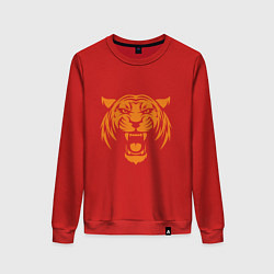 Свитшот хлопковый женский Orange - Tiger, цвет: красный
