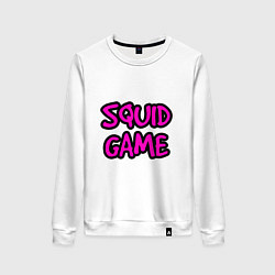 Свитшот хлопковый женский Squid Game Pinker, цвет: белый