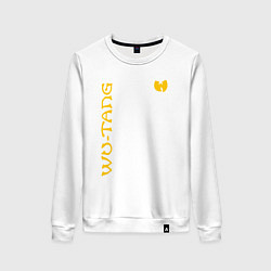 Свитшот хлопковый женский WU TANG CLAN LOGO YELLOW, цвет: белый