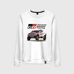 Свитшот хлопковый женский Toyota Gazoo Racing Team, Finland Motorsport, цвет: белый