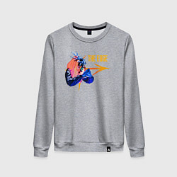 Свитшот хлопковый женский Знак the edge, цвет: меланж