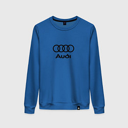 Свитшот хлопковый женский Audi, цвет: синий
