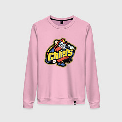 Свитшот хлопковый женский Peoria Chiefs - baseball team, цвет: светло-розовый