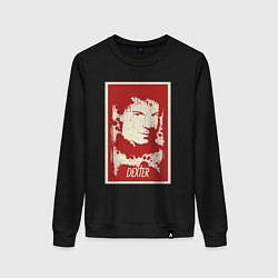 Свитшот хлопковый женский Dexter Killer, цвет: черный