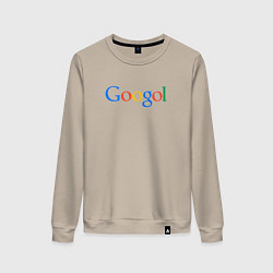 Свитшот хлопковый женский Гоголь Googol, цвет: миндальный