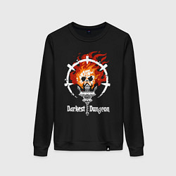 Женский свитшот Darkest Dungeon skull logo