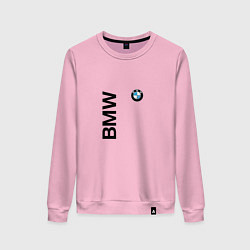Свитшот хлопковый женский BMW ато супер, цвет: светло-розовый