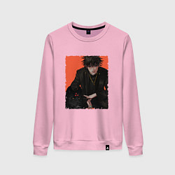 Свитшот хлопковый женский Мегуми, цвет: светло-розовый