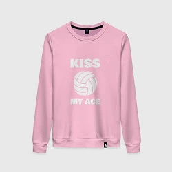 Свитшот хлопковый женский Kiss - My Ace, цвет: светло-розовый