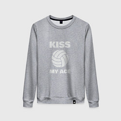 Свитшот хлопковый женский Kiss - My Ace, цвет: меланж